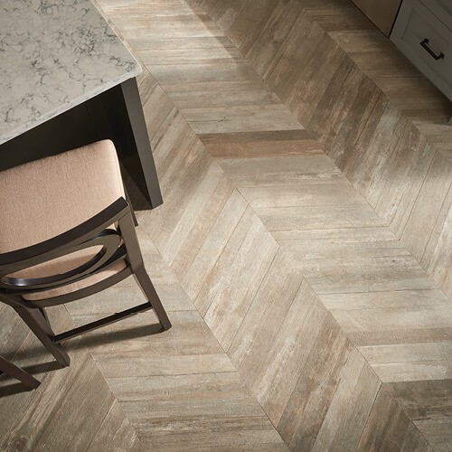 Glee chevron tile flooring | Hill's Interiors