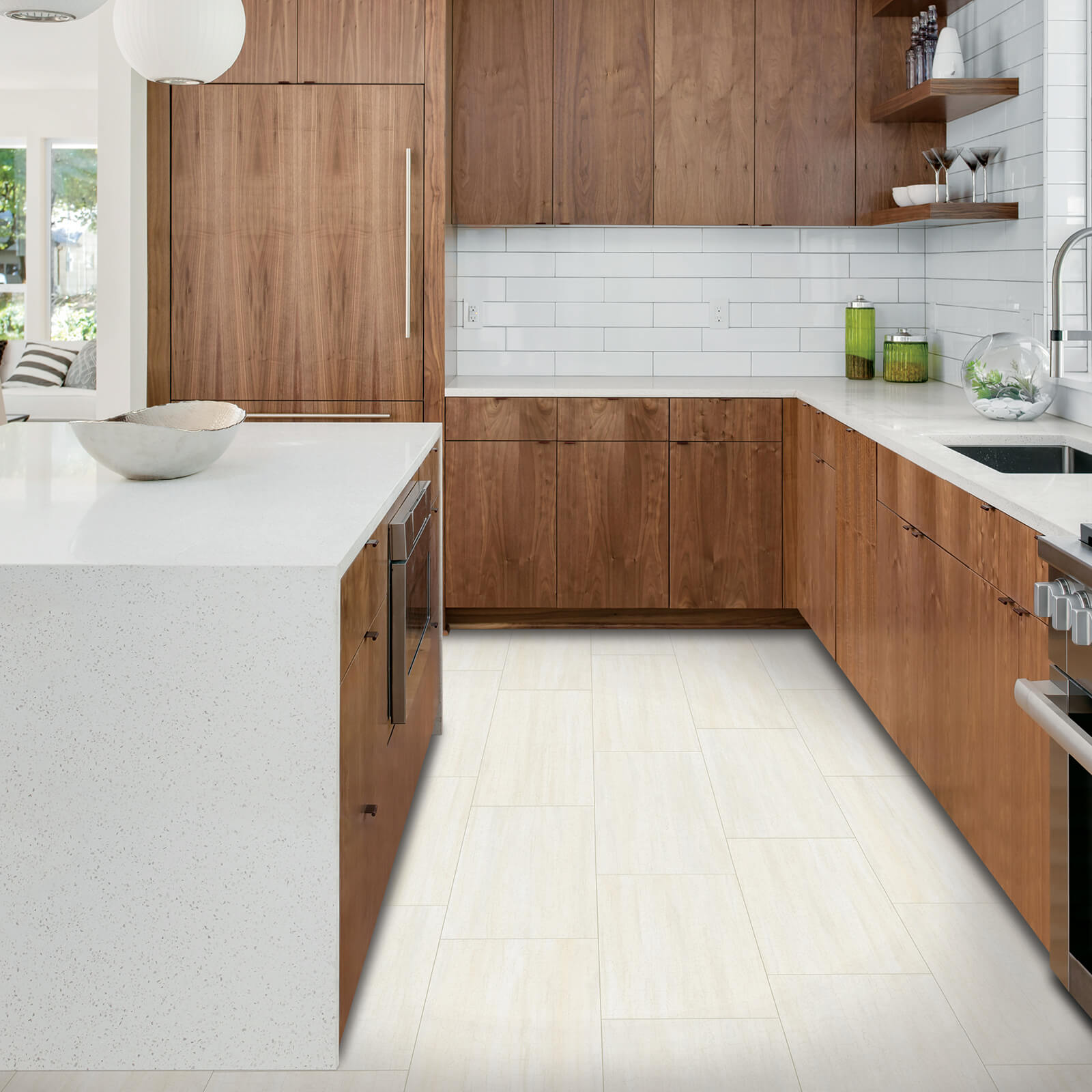 Kitchen white tiles | Hill's Interiors
