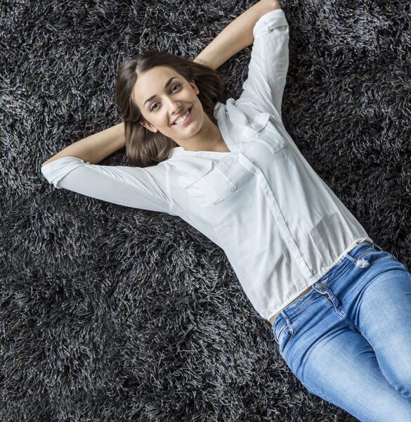 lady on carpet