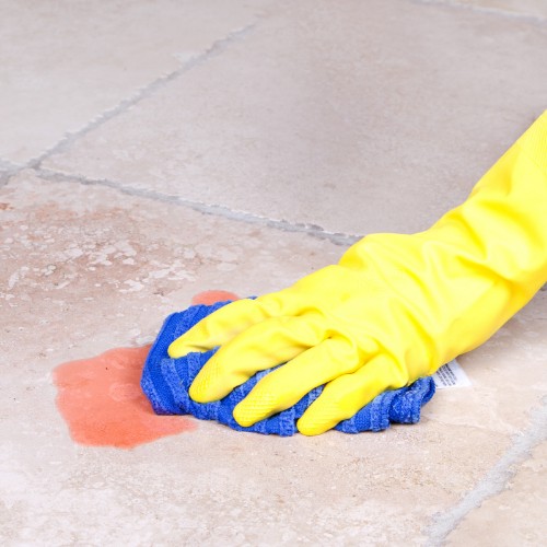 Cleaning spill on tile flooring | Hill's Interiors