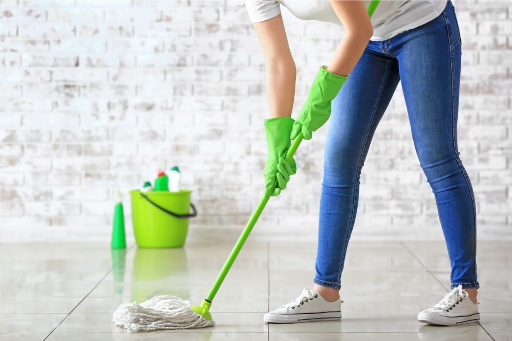 Tile floor cleaning | Hill's Interiors